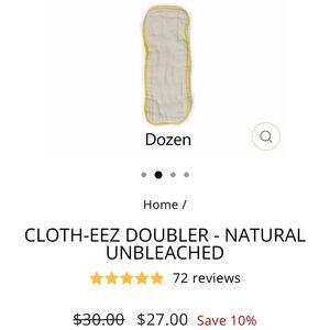 GMD cloth diaper doublers x12